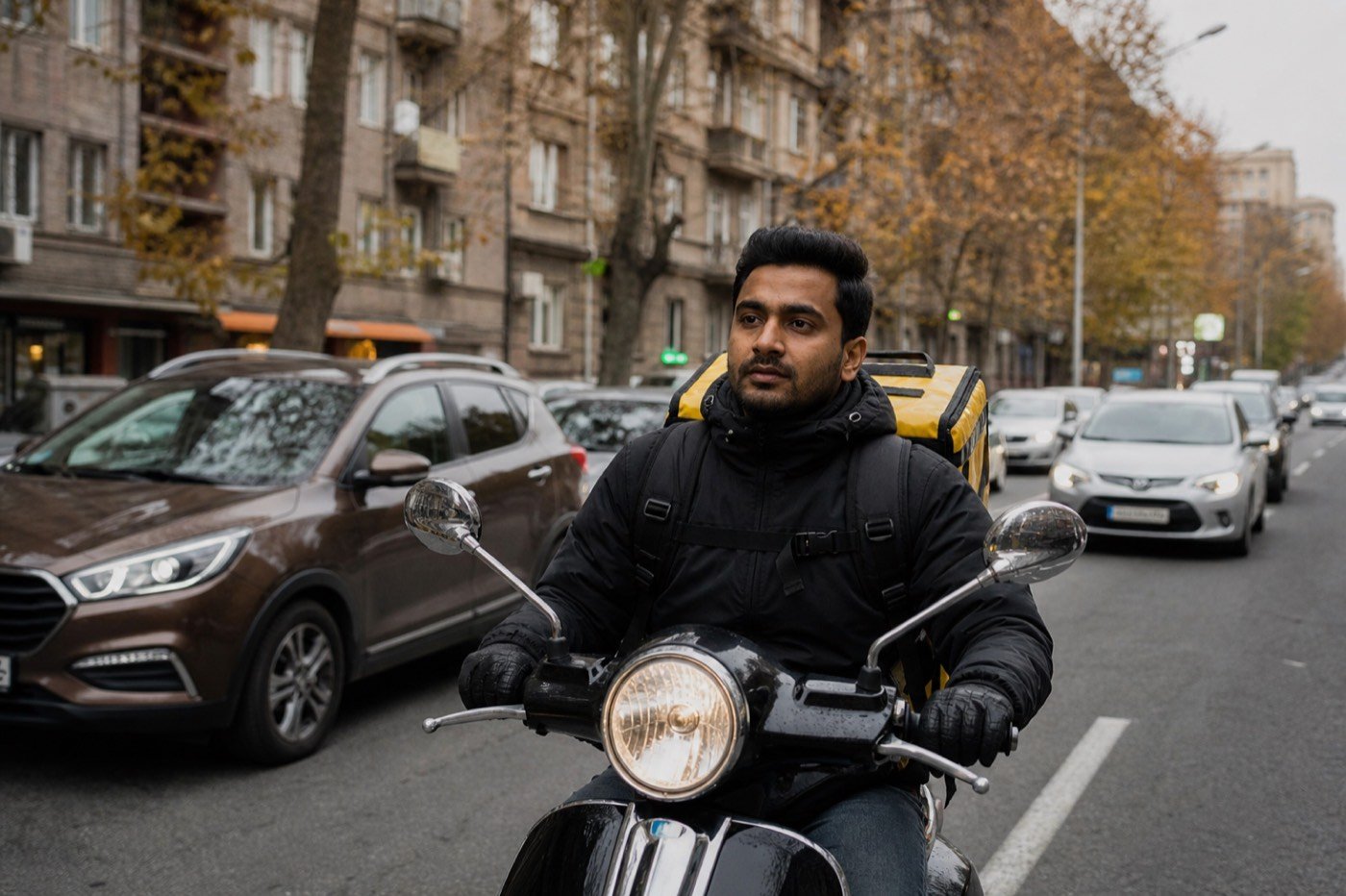 Courier work in Yerevan
